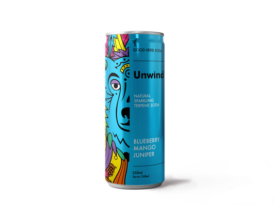 GOOD HERB SODA - UNWIND 12 x 250ml Cans